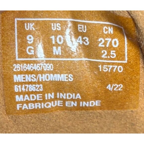 Clarks Brown Leather Casual Shoes Size 10M With White Rubber Sole For Men - Picture 8 of 8